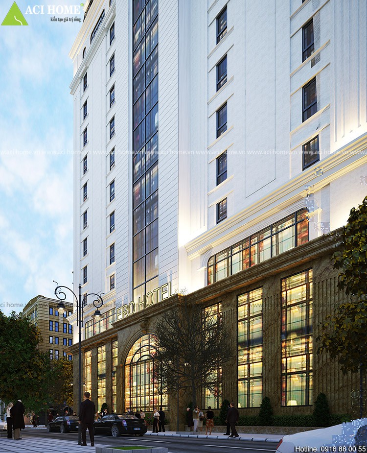 Thiết kế khách sạn kiểu Pháp 18 tầng,3 sao sang trọng tại Hà Nội - View 8