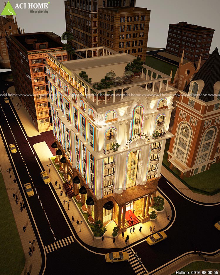 Thiết kế khách sạn kiểu Pháp 3 sao - Hải Tiến Royal Hotel - tại Thanh Hóa - 4