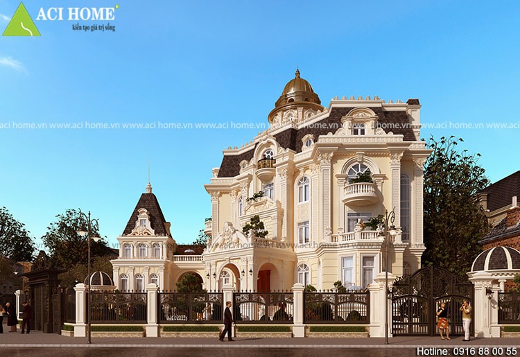 Thiết kế biệt thự kiểu Pháp trong hào quang và nổi bật tại Tp Hồ Chính Minh - View 3