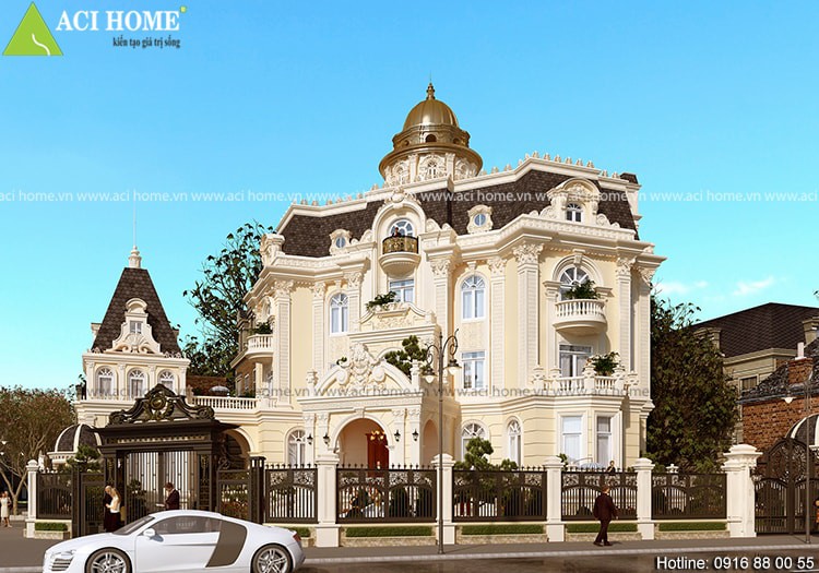 Thiết kế biệt thự kiểu Pháp trong hào quang và nổi bật tại Tp Hồ Chính Minh - View 4