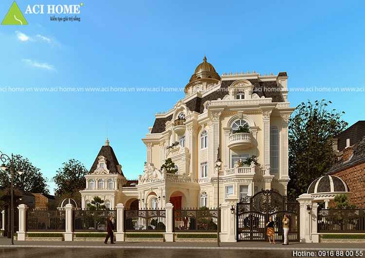 Thiết kế biệt thự kiểu Pháp trong hào quang và nổi bật tại Tp Hồ Chính Minh - View 5