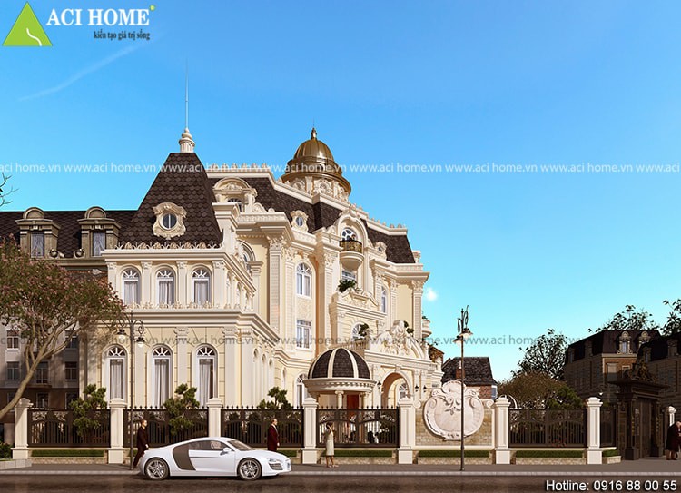 Thiết kế biệt thự kiểu Pháp trong hào quang và nổi bật tại Tp Hồ Chính Minh - View 9