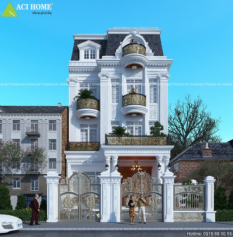 Thiết kế biệt thự kiểu Pháp tại Bình Tân-Sài Gòn - Kiến trúc hoàn hảo cho bạn - View 2
