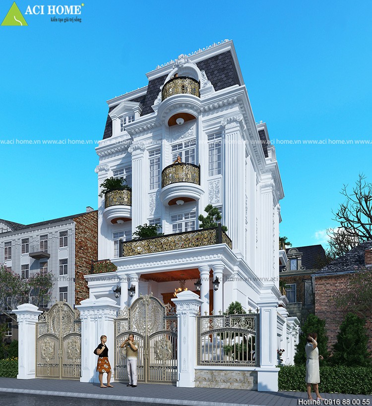 Thiết kế biệt thự kiểu Pháp tại Bình Tân-Sài Gòn - Kiến trúc hoàn hảo cho bạn - View 5