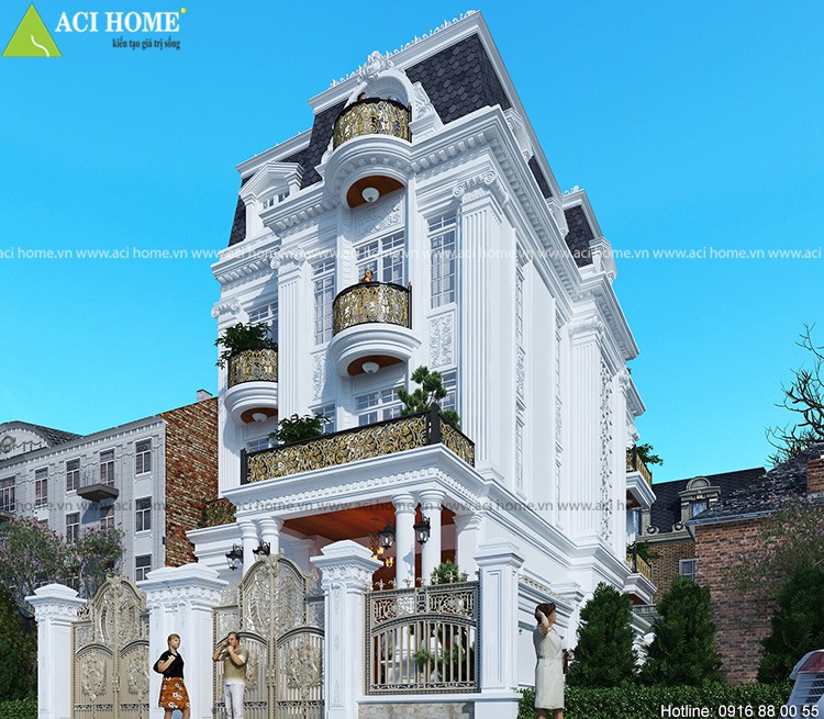 Thiết kế biệt thự kiểu Pháp tại Bình Tân-Sài Gòn - Kiến trúc hoàn hảo cho bạn - View 7