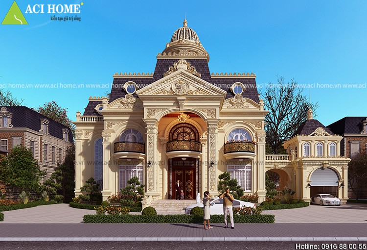 Thiết kế biệt thự kiểu Pháp tại Hà Nam - đẹp trong xu hướng 2018 - 2