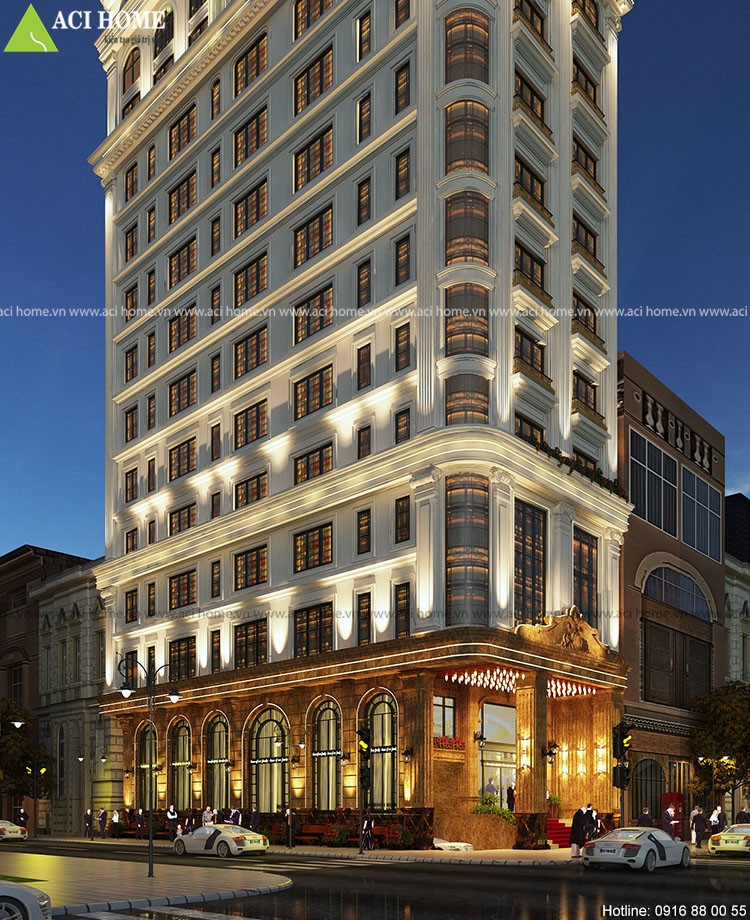 Thiết kế khách sạn 3 sao tại Cửa Lò - Legend Hotel - Đẳng cấp kiến trúc sang trọng kiểu Pháp - View 4