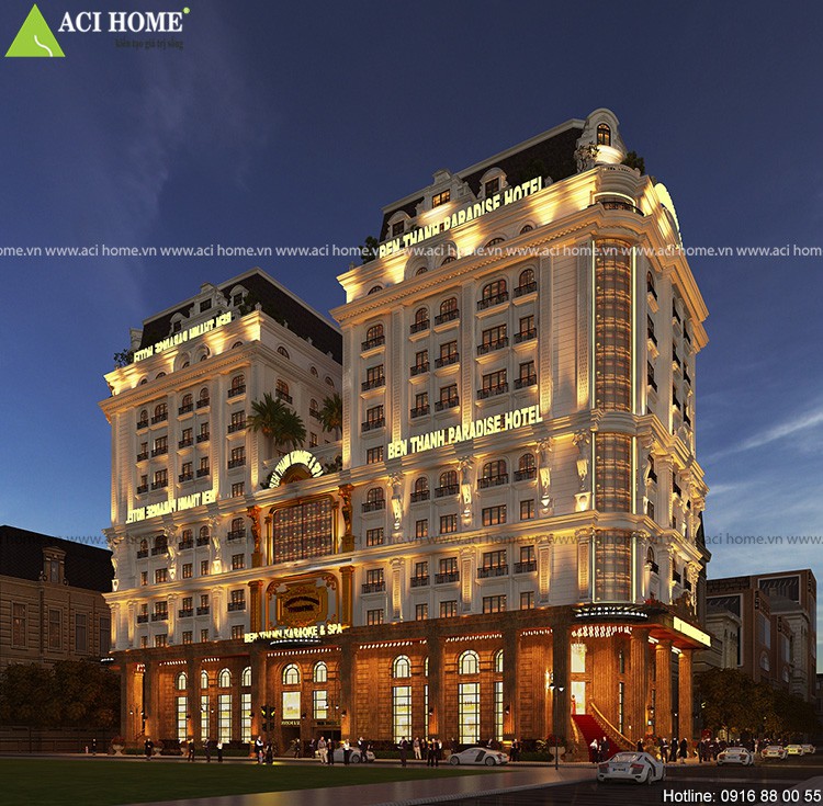 Thiết kế khách sạn 3 sao kiểu Pháp tại Biển Hải Hóa - Tỉnh Thanh Hóa - 4