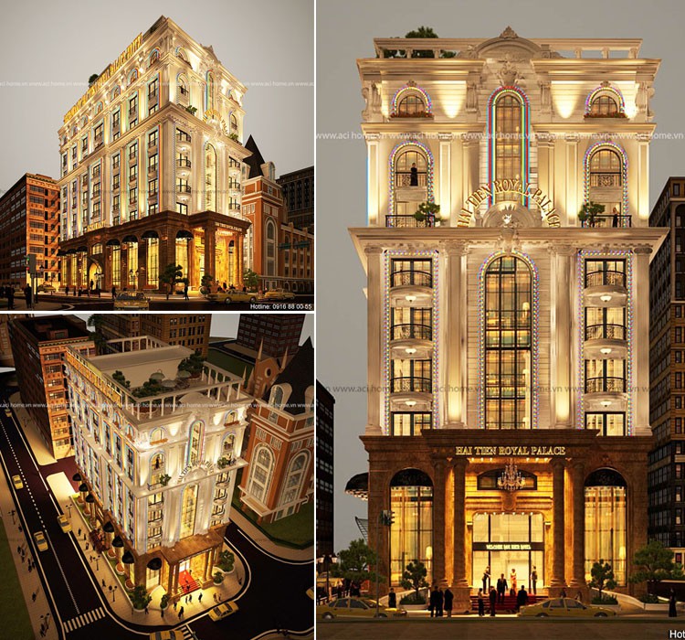 Thiết kế khách sạn kiểu Pháp tại Hải Tiến (Thanh Hóa) - Hai Tien Royal Palace Hotel