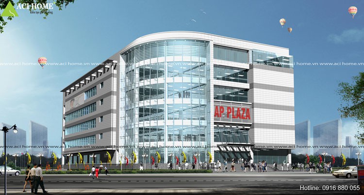 Thiết kế tòa nhà văn phòng - trung tâm thương mại Ap Plaza tại Hòa Bình - Ảnh 1