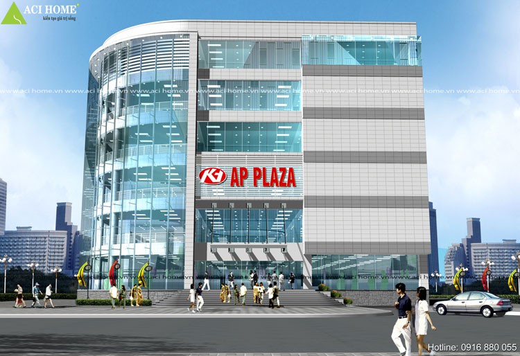 Thiết kế tòa nhà văn phòng - trung tâm thương mại Ap Plaza tại Hòa Bình - Ảnh 2