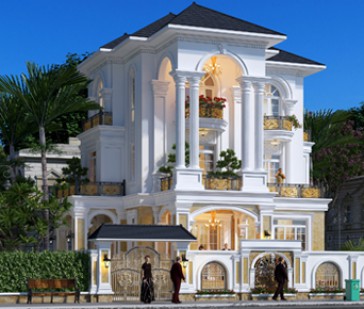 Thiết kế biệt thự kiểu Pháp tại Lạng Sơn-Không gian sống đẳng cấp