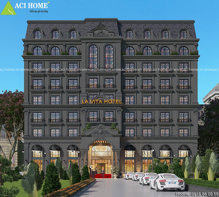 Thiết kế khách sạn kiểu Pháp 7 tầng sang trọng và đẳng cấp trên con đường Lê Hồng Phong-Vũng Tàu - View 1