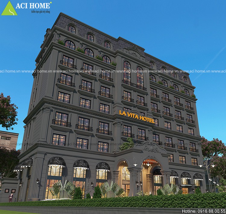 Thiết kế khách sạn kiểu Pháp 7 tầng sang trọng và đẳng cấp trên con đường Lê Hồng Phong-Vũng Tàu - View 2