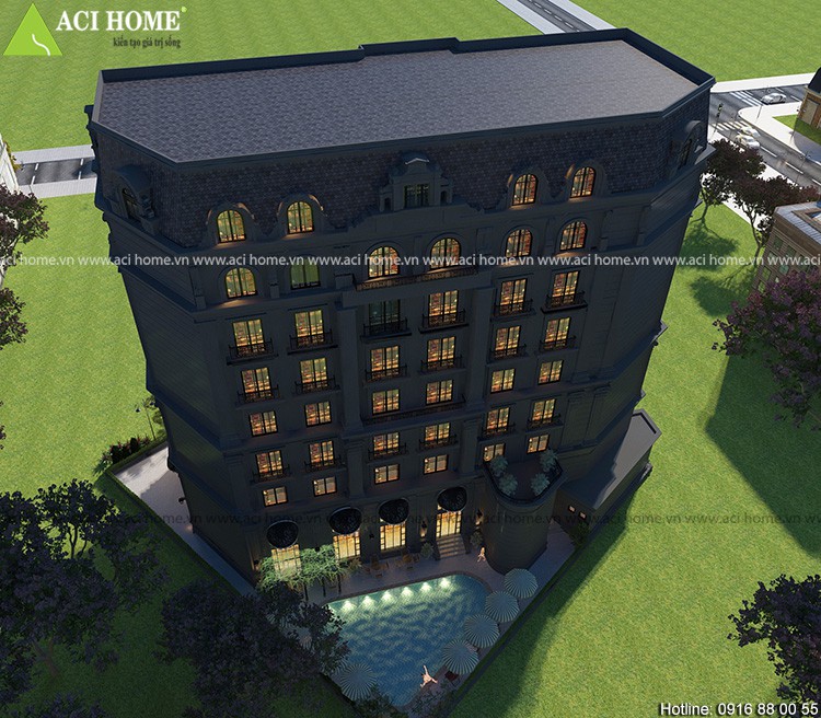 Thiết kế khách sạn kiểu Pháp 7 tầng sang trọng và đẳng cấp trên con đường Lê Hồng Phong-Vũng Tàu - View 4