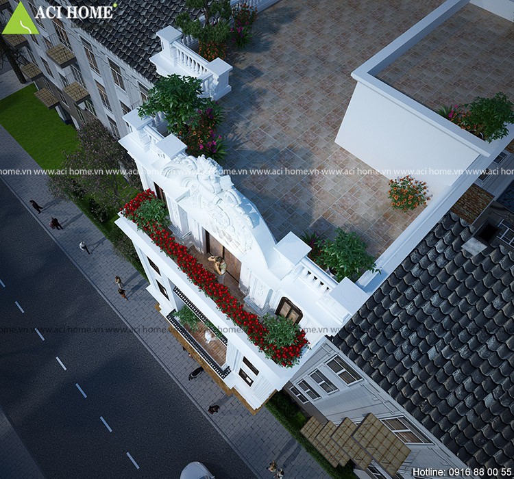 Thiết kế nhà phố kiểu Pháp 5 tầng tại Q.Bình Tân-Sài Gòn mang kiến trúc đẳng cấp nổi bật - ảnh 7