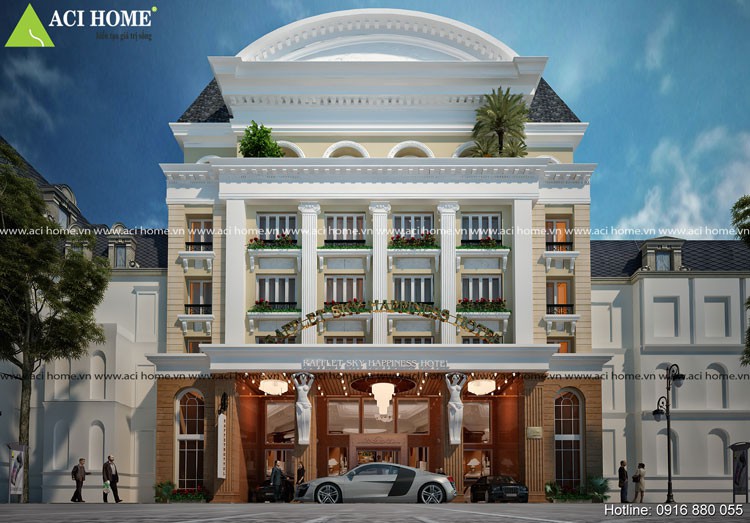 Thiết kế khách sạn cổ điển 3 sao tại Ninh Bình - Kiến ấn tượng khó phai 
