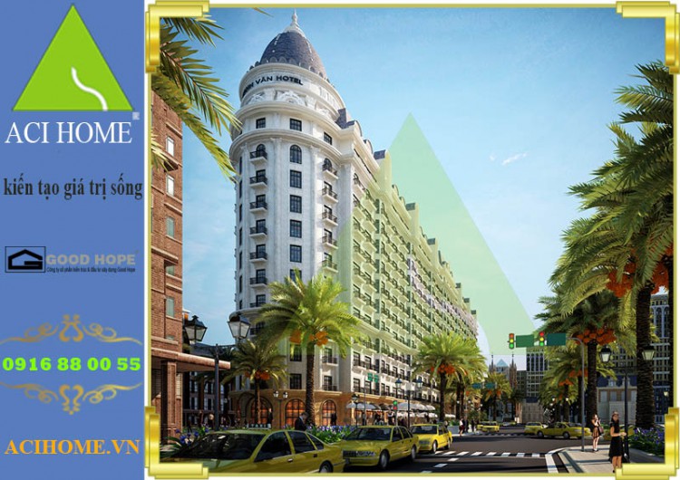 Thiết kế khách sạn 4 sao kiểu Pháp - Thanh Van Hotel tại Hải Tiến
