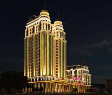Thiết kế khách sạn kết hợp trung tâm tiệc cưới sang trọng tại Móng Cái